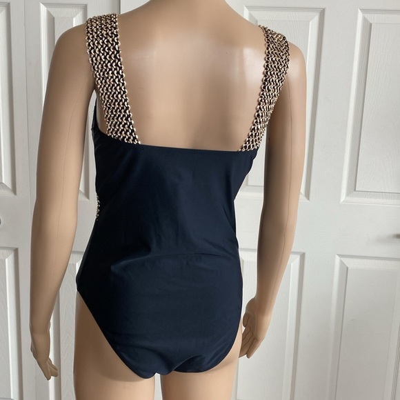 Black One-Piece Swimsuit Sz M - Picture 3 of 14